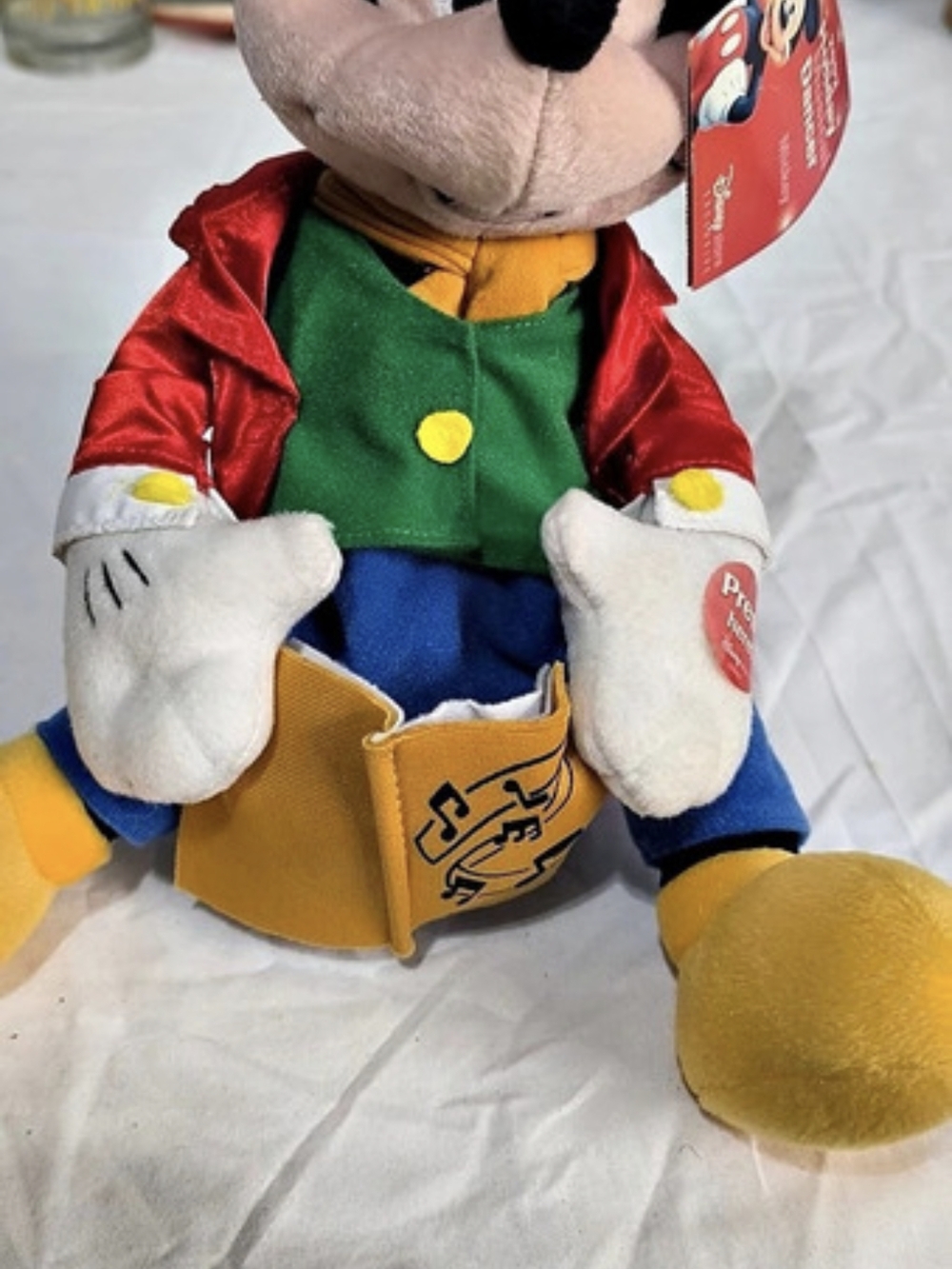 Disney Holiday Dancer Mickey Mouse Plush NWT
